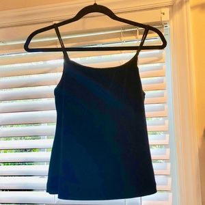Black velvet tank top